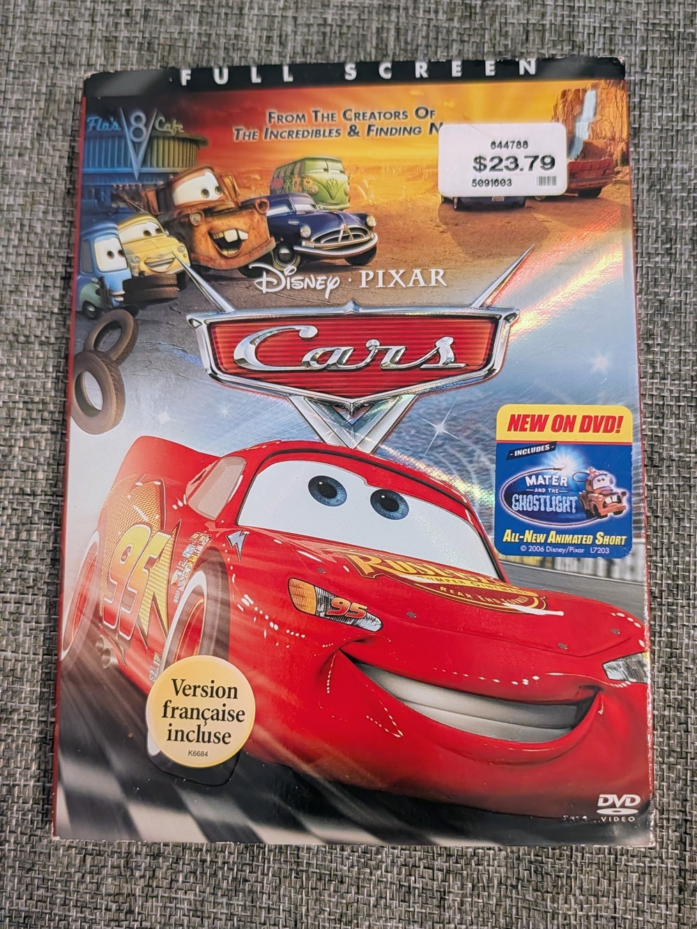 Disney Pixar Cars DVD Movie